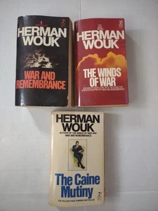 Lot: 3x Herman Wouk Paperback War & Remembrance, The Wind of War, Caine Mutiny - Bild 1 von 20