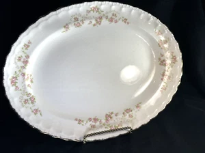 Florence (Scalloped Edge) by POPE GOSSER OVAL PLATTER 13'' - Picture 1 of 5