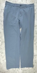 Nike Dri-Fit Golf Pants 32x30 Blue/Gray Mesh Poly Spandex 921751-451 Stretch - Picture 1 of 24