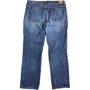 Vintage Levis 505 gerades Bein Jeans Denim blau Damen Etikett 14 x 28 Schrittlänge Western - Bild 1 von 11