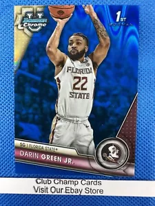 2024 #24 Darin Green Jr Bowman Cromo Basket Blu Onda Rifrattore 084/199 - Foto 1 di 4