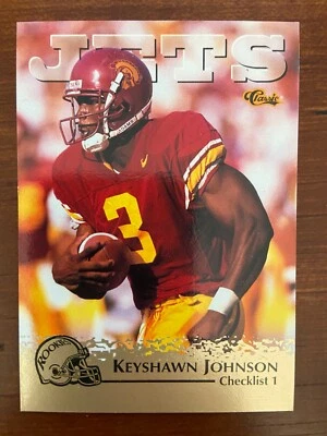 1996 Classic NFL Rookies Gold Keyshawn Johnson #99 Rookie - Image 1 of 2