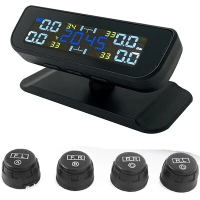 For Car Off-road TPMS Tyre Pressure Monitoring System W/4 External Sensors - Image 1 of 4