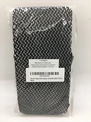 Medias Merona negras de rejilla para mujer semi opagas M/L 5'5" a 5'11" 140-190 libras nuevas Foto 1 de 4