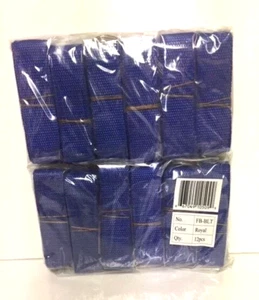 Paquete de cinturones de pantalón de fútbol de nailon Nokona Dozen (12) - azul real - talla única para todos - Imagen 1 de 1