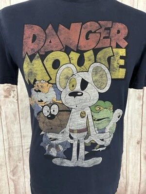 DANGER MOUSE Mens T Shirt Tv Show Vintage Retro 80’s 90’s Size Small Cartoon - Image 1 of 4