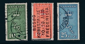 Denmark CANCER SET B3-5 COMPLETE (1929) USED; CV $60 - Picture 1 of 2