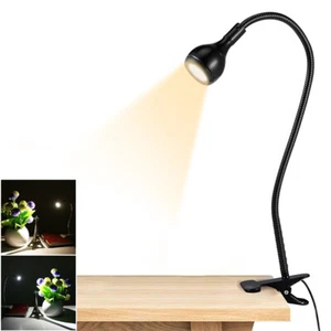 USB LED Klemmleuchte Leselampe Buchlampe Flexibel Tischlampe Schreibtischlampe - Bild 1 von 14