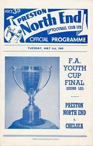 FA YOUTH CUP FINAL 1960 Preston North End v Chelsea - Picture 1 of 1