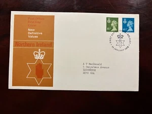 United Kingdom 1976 - Elizabeth II 6 1/2p, 8 1/2p FDC Northern Ireland, Belfast - Picture 1 of 1