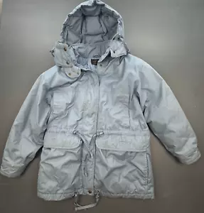 Chaqueta Parka Eddie Bauer Plumón de Ganso Para Hombre Grande Desmontable Capucha Azul De Colección Años 80 - Imagen 1 de 15