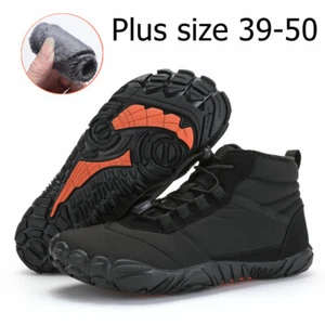 Scarpe da uomo invernali impermeabili USA stivali da neve foderati in pelliccia slip on caviglia calda taglia 13 - Foto 1 di 22