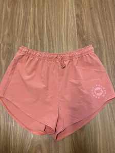 Gymshark Kathryn Kendra womens running shorts elastic waist salmon orange size L - Picture 1 of 6