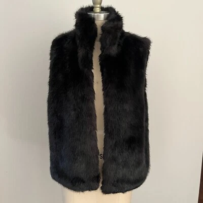 Chaleco Cejon Negro Imitación Piel Cierre Clip Oculto Para Mujer Talla Grande Usado en Excelente Condición Foto 1 de 4