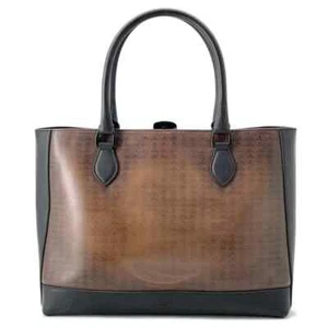 Berluti Pythagora Toe Jules Tote Bag Leather Brown/Black - Picture 1 of 15