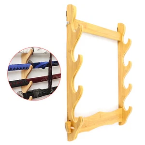 4 Gewehrständer vertikal Aufhänger Schussregal Wandhalterung Aufbewahrung Display Holz - Bild 1 von 12
