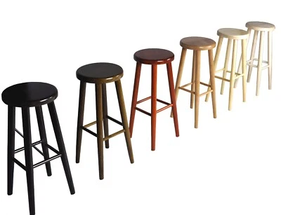 Hocker Massiv Schemel Stuhl Sitz Sitzmöbel Buche Drehhocker Barhocke 72 cm Neu - Bild 1 von 3