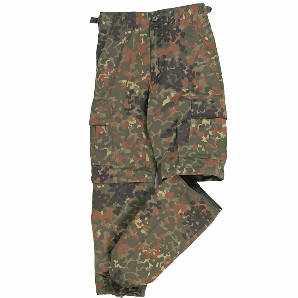 MIL-TEC® US Zip-Off Kinder-Hose flecktarn abnehmbare Beine viele Taschen Cargohose Kids
