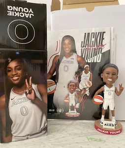 WNBA 2024 Las Vegas Aces JACKIE YOUNG #0 Bobblehead SGA w/Game Program NOT BROKE - Picture 1 of 19