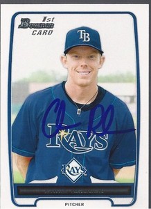 San Diego Padres CHRIS REARICK Signed Bowman Card