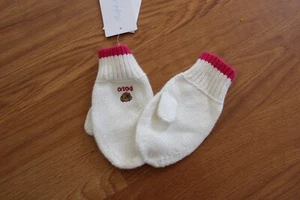 NUEVO CON ETIQUETAS NIÑAS RALPH LAUREN POLO OSO TALLA 9-24 MESES MITONES - Imagen 1 de 4
