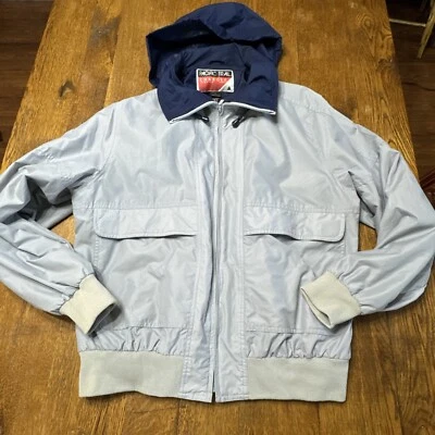 Chaqueta Pacific Trail Para Hombre Grande Azul Cortavientos Cremallera Completa Exterior Capucha Bolsillos Foto 1 de 4