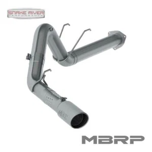 MBRP 4" ESCAPE ÚNICO PARA FORD F250 F350 F450 2017-2025 DIÉSEL 6,7 L ALUMINIZADO - Imagen 1 de 5