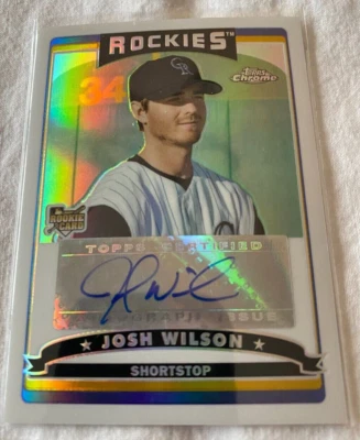 2006 Topps Chrome Refractors Autograph #351 Josh Wilson 210/500 - Image 1 of 2