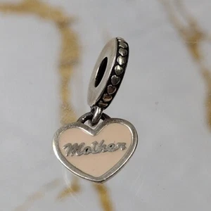 PANDORA ALE 925 STERLING SILVER YOU ARE ALWAYS IN MY HEART MOTHER DANGLE CHARM - Picture 1 of 4