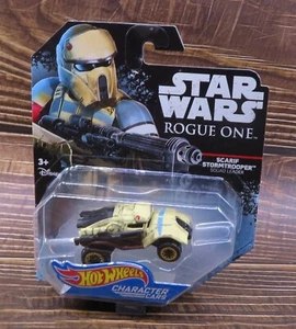 Star Wars Hot Wheels Character Cars Scarif Stormtrooper Squad Leader DIE-CAST - Picture 1 of 8