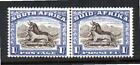 SOUTH AFRICA M/M 1933 SG120 1/- BILINGUAL PAIRS
