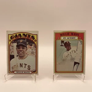 1972 Topps Baseball Set Break #49 & #50 Willie Mays Lot Of 2. GC - Picture 1 of 15
