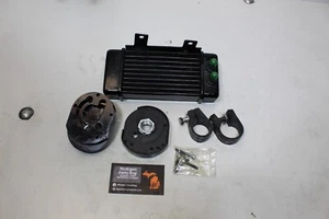00-17 Harley Softail Jagg 10 Row Vertical Mount Engine Oil Cooler Used For Parts - Picture 1 of 20