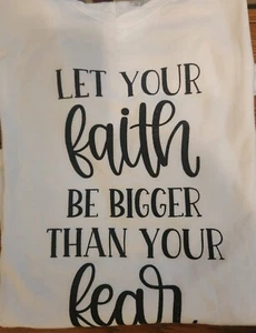 Faith Over Fear T-Shirt - Christian Faith - Picture 1 of 3