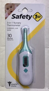 Safety 1st 3in 1 nursery thermometer underarm/oral/rectal 30 Sec Ships Tomorrow - Picture 1 of 2