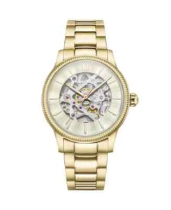 Reloj automático analógico para mujer Kenneth Cole dorado con esfera dorada *NUEVO EN CAJA* - Imagen 1 de 4