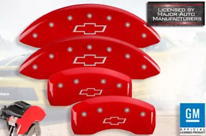 2018-2024 Chevy Equinox Front + Rear Red MGP Brake Disc Caliper Covers Bow 16" - Bild 1 von 10
