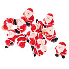 12 Weihnachtsminiaturen Harz Santa 3D Figuren Kuchen-Topper (rot)