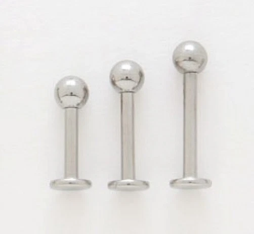 Lote al por mayor de 10 anillos labiales Labrets de acero 14 g 7/16"  Foto 1 de 1