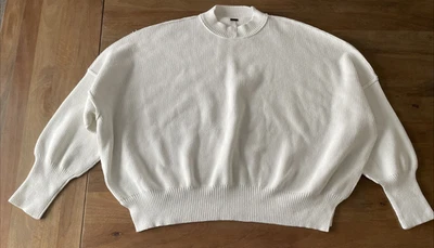 Suéter Free People Mujer Pequeño Gran Tamaño Suelto Acanalado Tejido Pullover Sudadera Foto 1 de 4