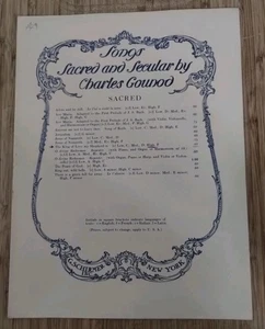 The King Of Love My Shepherd Is Sheet Music Religious High Voice Charles Gounod - Picture 1 of 3
