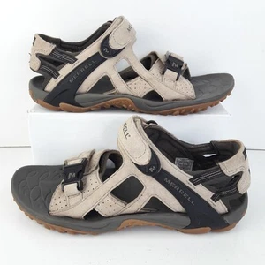 Sandalias para hombre Merrell UK 9 Kahuna III beige marrón Vibram J31011 caminar senderismo - Imagen 1 de 14