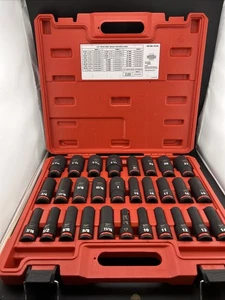 Milwaukee 49-66-7016 Shockwave Metric & SAE 29 piece 1/2 Dr Impact Socket set - Picture 1 of 8