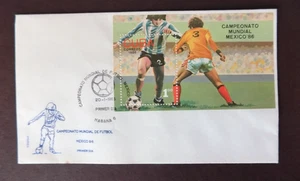 WORLD CUP SOCCER EVENT COVER  1986 MEXICO  - MUDIAL DE FUTBOL MEXICO 86 - Picture 1 of 5