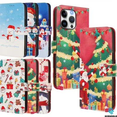 Pattern Leather Wallet Case Phone Case Cover for iPhone 17 16E 16 15 14 13 12 11 - Image 1 of 4