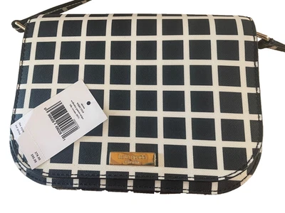 Kate New Kate Spade bag black & white Plaid Checkered Crossbody Purse  Bag - Image 1 of 4