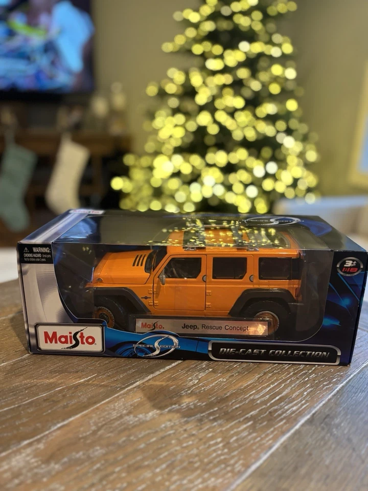 Maisto Jeep Rescue Concept | Orange 1:18 | Free Shipping!! - Image 1 of 1