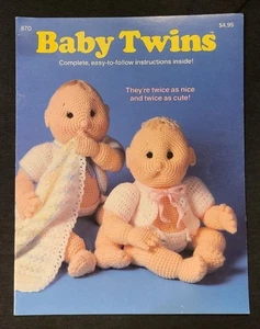 Folleto patrón ganchillo BABY TWINS 1987 Needlecraft Shop usado - Imagen 1 de 4