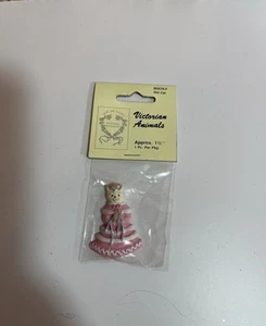 Vintage Just For Keeps viktorianische Tiere flache Rückseite Harz Charms "RAR" 1989 - Bild 1 von 1