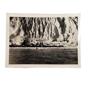 Photo vintage noir et blanc années 1940 trouvé phoque île phoques natation océan animalcore instantané - Photo 1/4